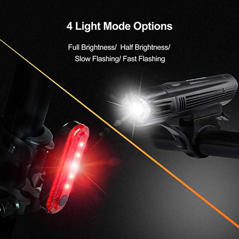 Bike Tail Light USB Rechargeable, 056 Night Riding Warning Cycling Rear Light, Mountain Bike Riding Equipment