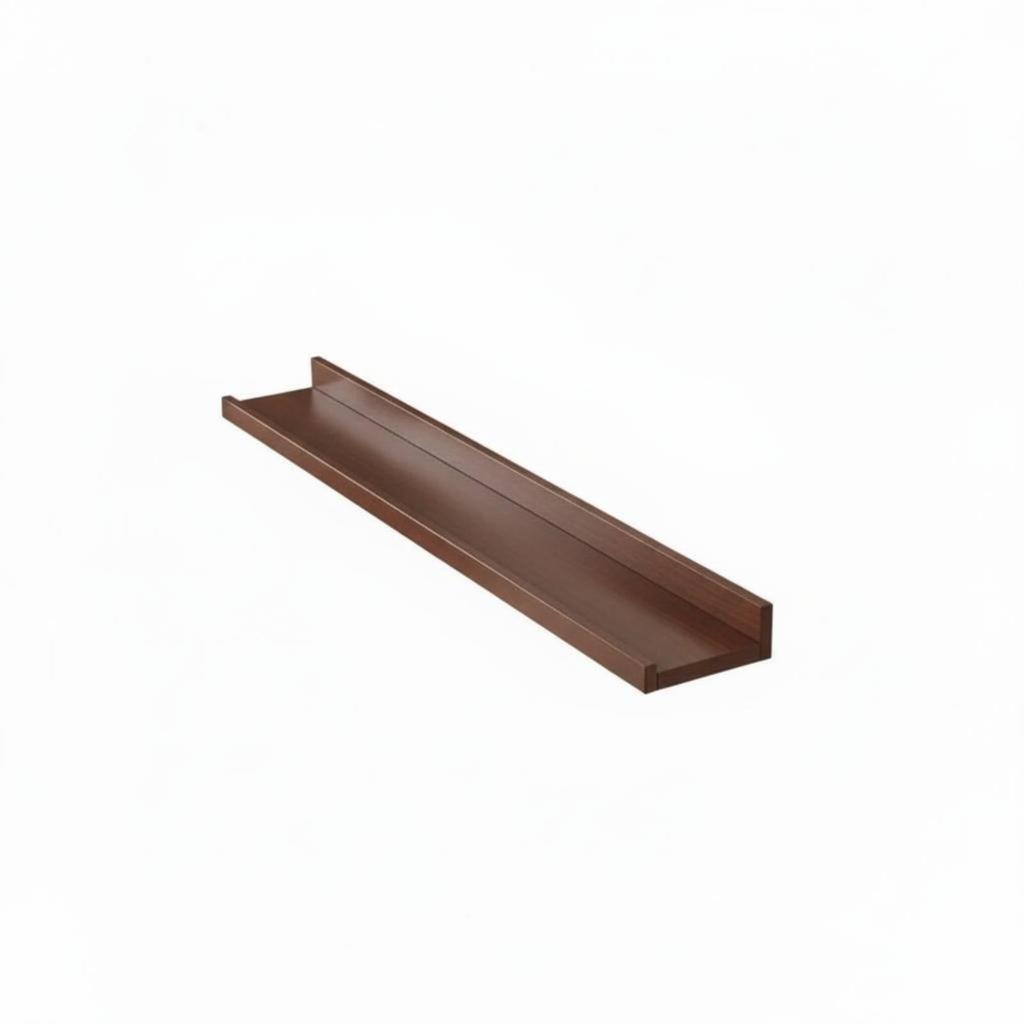 Single surfacemounted board Wood Texture surface Shelf Minimalist Design Display for Apartment