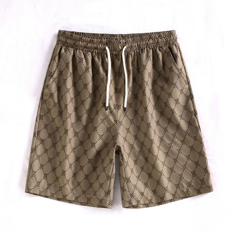 

Летние повседневные шорты для мужчин Одежда Мода Эластичная талия Мужские шорты 2XL(63kg-70kg) хаки