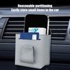 Car Air outlet storage bag  Hanging Mobile phone storage bag Card holder Sunglass Organizer Car Outlet Air Vent Trash Box