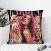Karol G Bichota Season Pillowcase Printed Polyester Cushion Cover Decoration Throw Pillow Case Cover Chair Zipper 40X40Cm