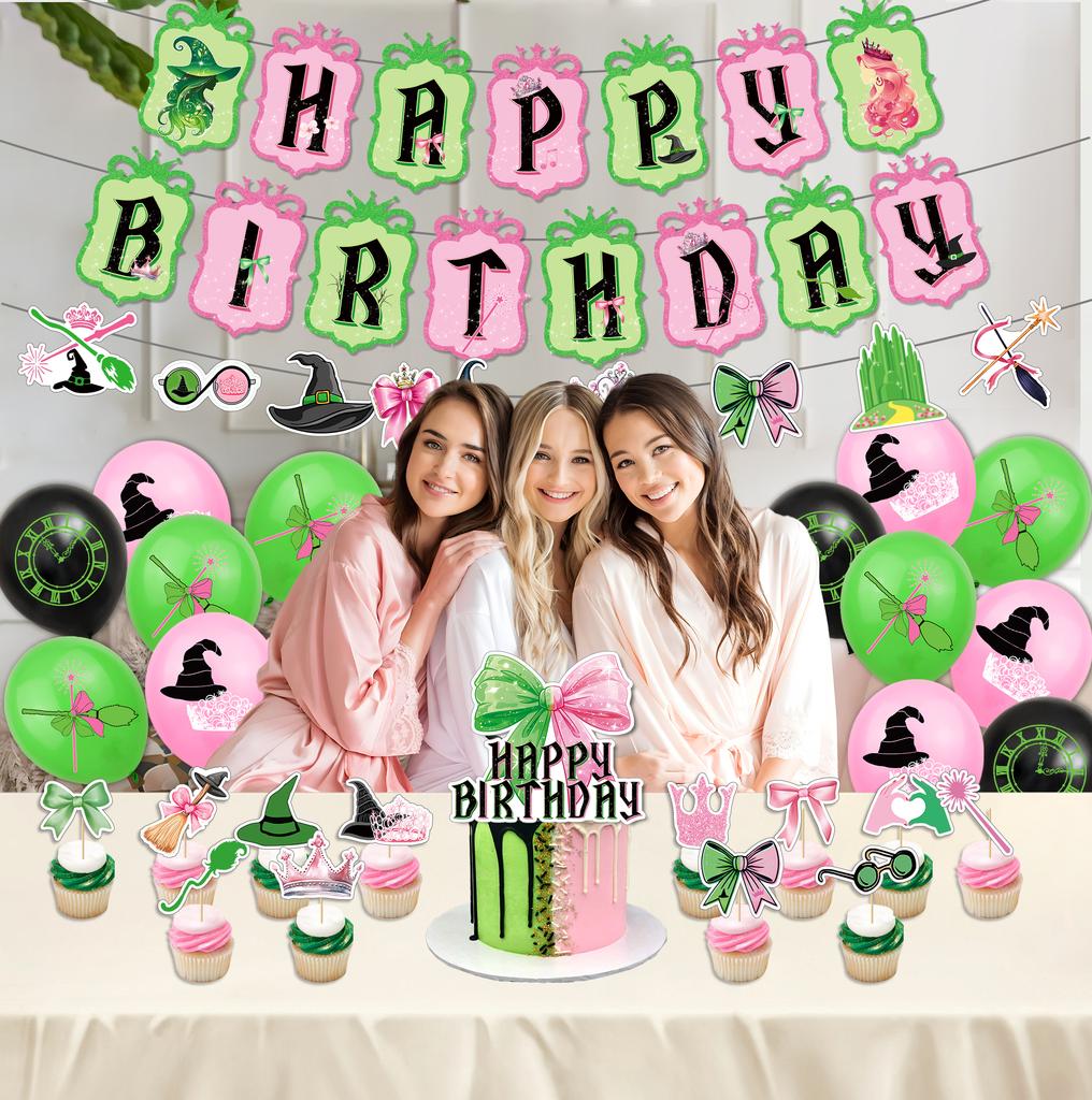 Theme Birthday Party Decoration Birthday Flag Balloons Cake