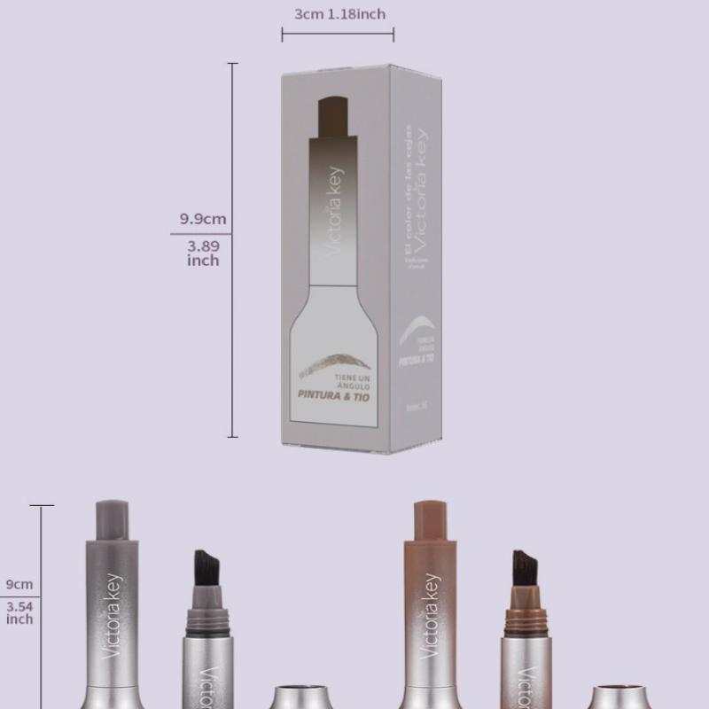 Waterproof Long-Lasting Eyebrow Tint Cream With Brush, Smudge-Proof Liquid Eyebrow Pencil For Precise, Natural-Looking Brows