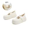 Foam sole Mary Jane shoes 2025 summer new thick sole one-word buckle single shoes casual versatile commuter height increase women's shoes