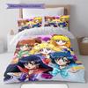 Sailor Moon Magical Glow Bedding Set Anime Duvet Cover Polyester Soft Comforter Bedroom Set -QJY
