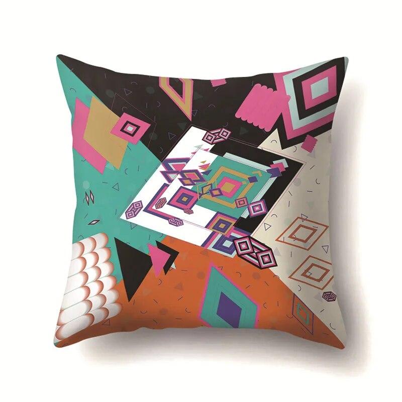 Față de pernă cu dungi geometrice Husă de pernă pentru birou Camera de zi Riding Talie