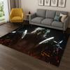 Retro God of War Game Kratos Carpet Rug for Bedroom Living Room Sofa Playroom Doormat Home Decor,Kid Area Rug Non-slip gift