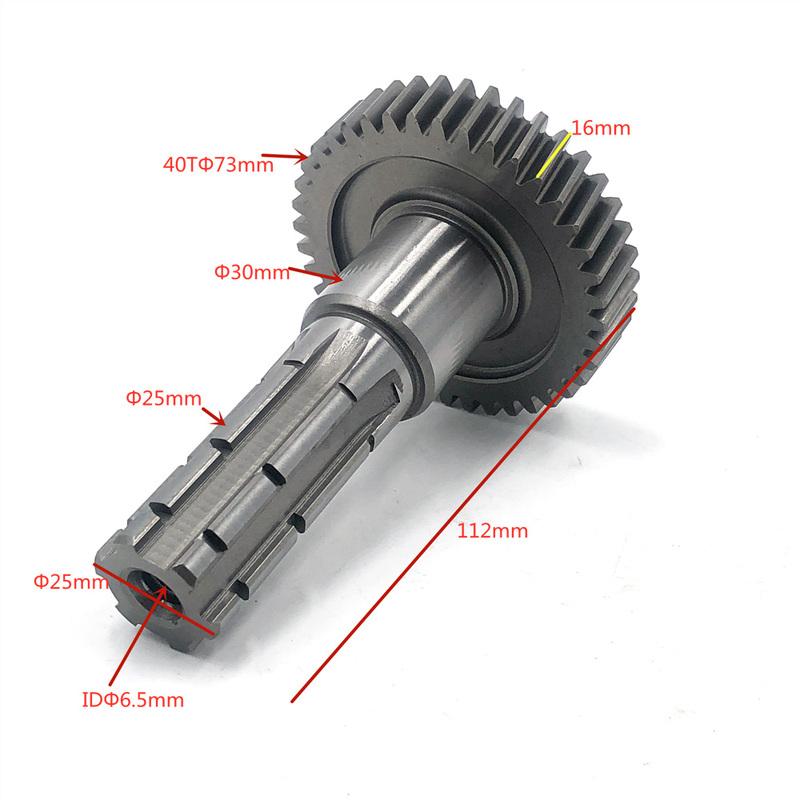 Intermediate Gear Middle Axel Output Shaft For 150CC 200CC Go Kart Dune Buggy