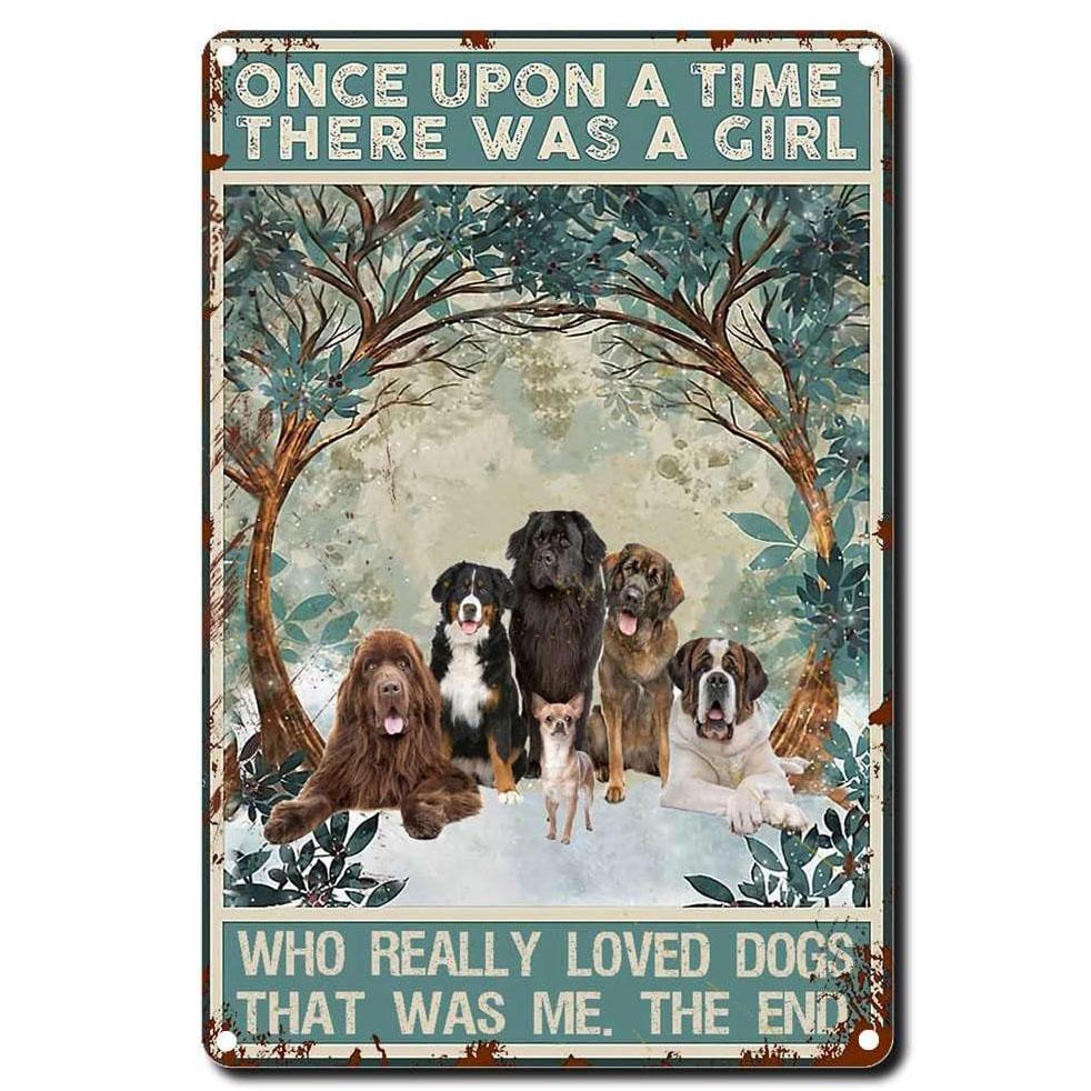Metal Tin Signs Plaque A Girl Loved Cat Wall Decoration Vintage Iron Painting Art Posters for Man Cave Home Cafe Garden Club