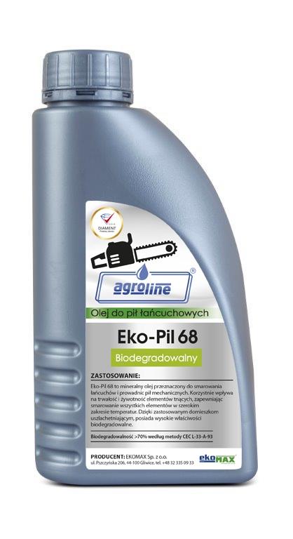 Olej Do Smarowania Łańcucha I Prowadnic Pił I Pilarek Ekopil68 1L