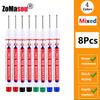 20mm 1-100 Stück Wasserdichter Tieflochmarker Stifte mit langem Kopf für Holzbearbeitung für Metall Tischler Weiße/Schwarze/Rote/Blaue/Grüne Tinte