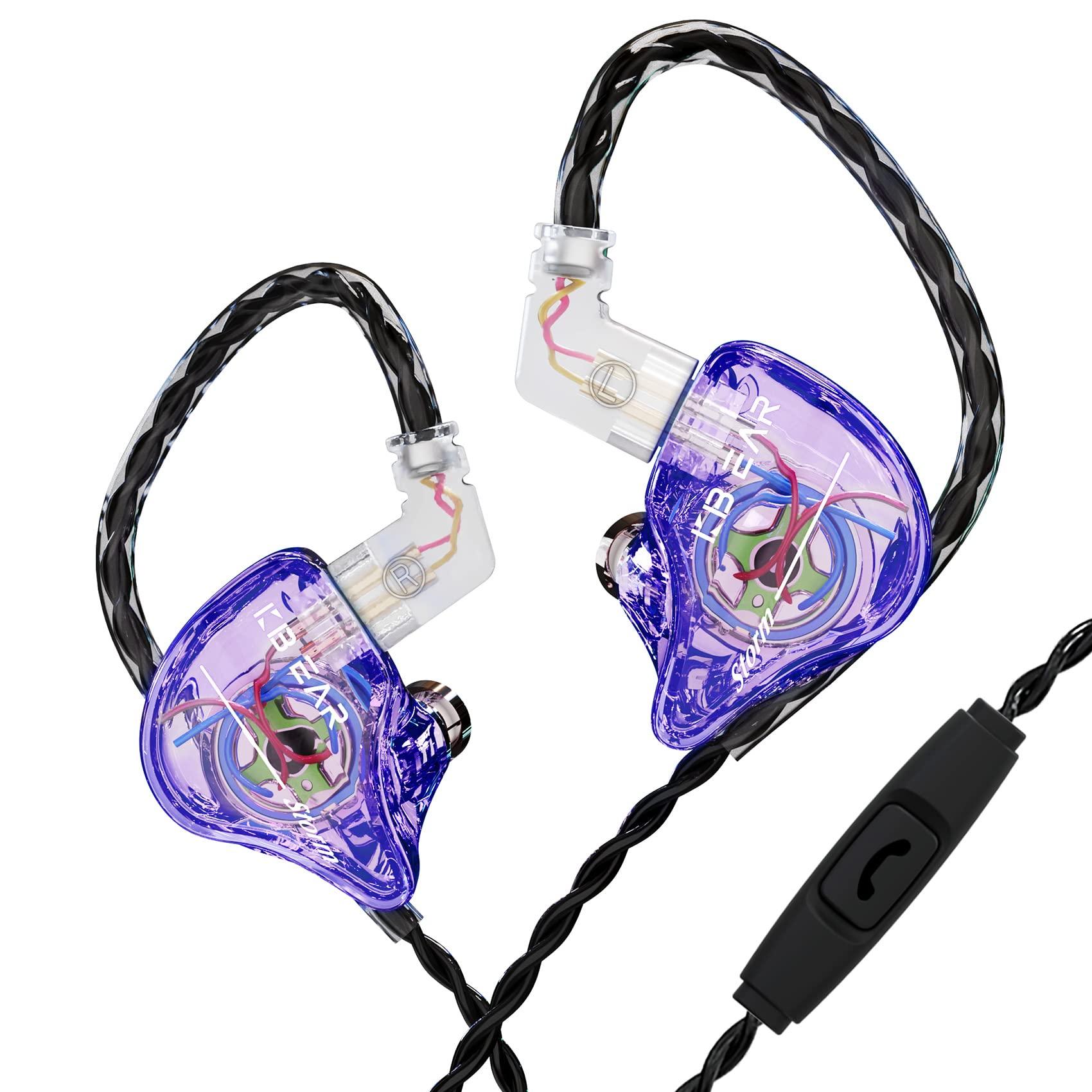 

KBEAR Storm Wired 10mm Dynamic Deep HIFI Sound Ergonomic Improved High Sound Perfect for Music and Gaming with In-Ear Monitors, Earphones, In-Ear
