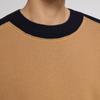 CROQUIS Men's Color-Block Loose Fit Round Neck Sweater