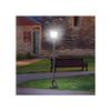 Lanterne De Jardin - MUVOE - Lampadaire Solaire - 40 Lumens - Noir - 18 X 18 X 160 Cm
