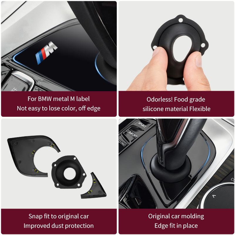 Car Interior Accessories Gear Shift Panel Trim Dustproof Cap Cover Auto Decoration For BMW M 5 6 Serie G30 G38 G32 6GT 2018-2024 LUBTW1