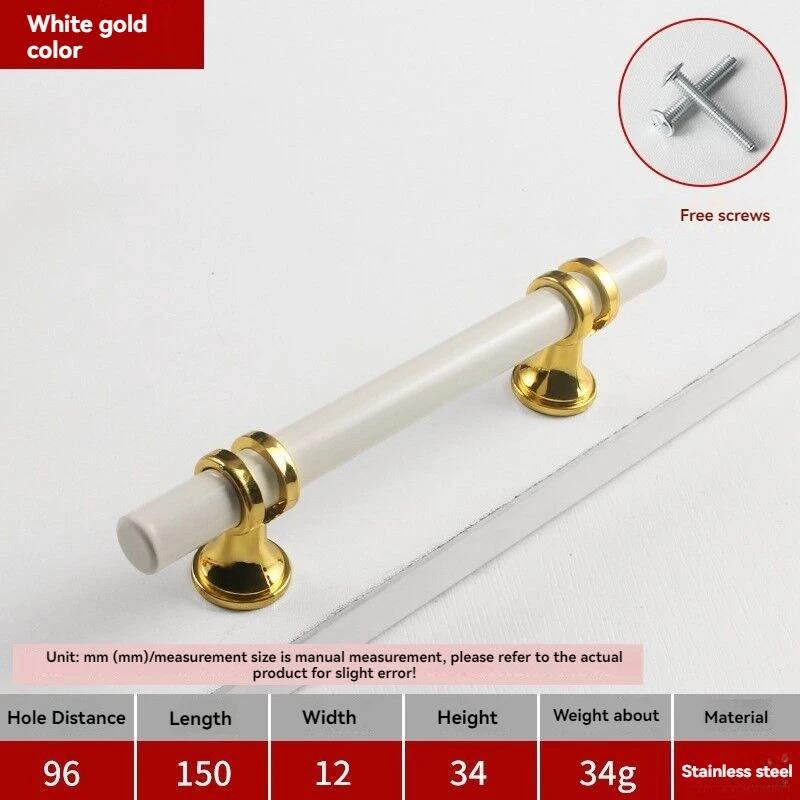 Handles Drawer Cabinet Furniture Kitchen Handles for Cabinet Knob Door Drawer Furniture Kitchen Knob Modern Simple  Silver Black