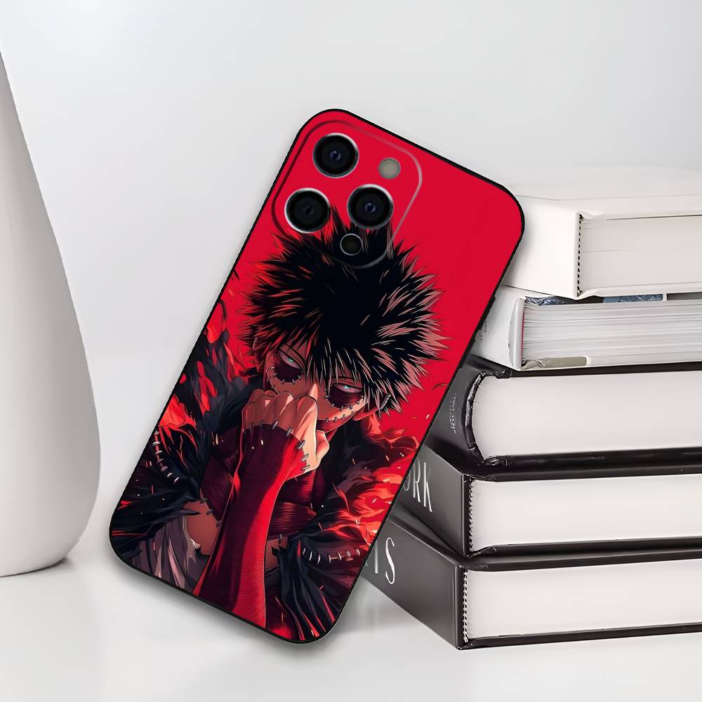 D-Dabi Blueflame T-Toya Todoroki Phone Case For iPhone 17,16,15,14,13,12,11 Plus,Pro Max,XS,Soft Silicone Black Cover