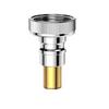 Haili Brass Auto-Stop Washing Machine Inlet Adapter (4/6 Inch)