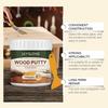 All Purpose Exterior Wood Filler for Outdoor Repair Stainable Putty for Wall Cracks  Wood Fix for Renovation