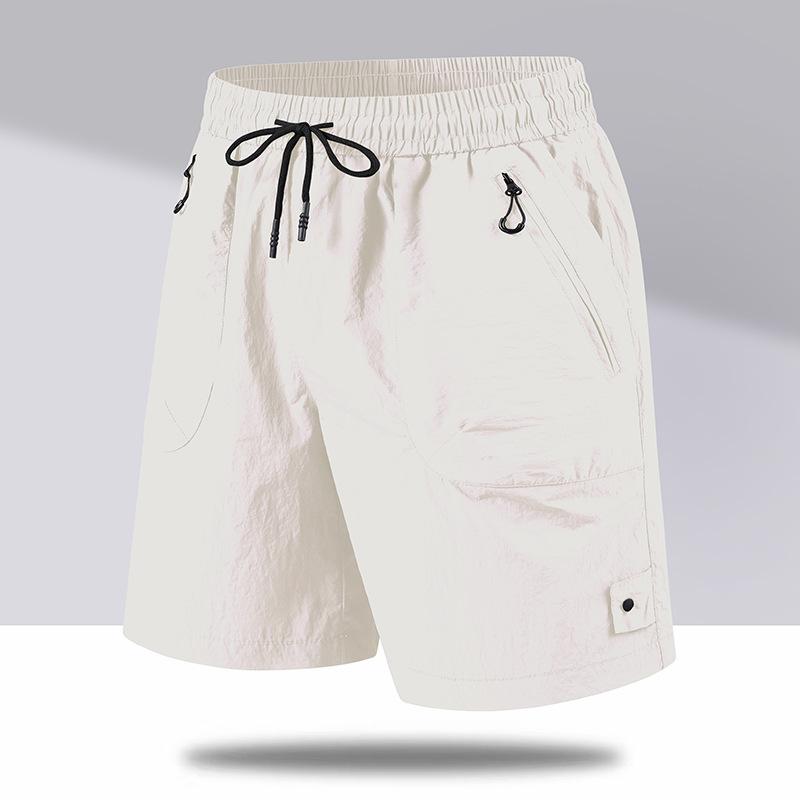 

Мужские летние тонкие шорты прямого кроя для улицы, корейская версия, универсальные, быстросохнущие, бриджи, свободные шорты прямого кроя в стиле кэжуал для мужчин XXXXL белый