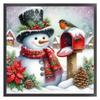 Christmas Full 11CT DIY Stamped Cross Stitch Kits 45x45cm Cross Stitch Art and Crafts Kits for Beginners Adults Home Decor