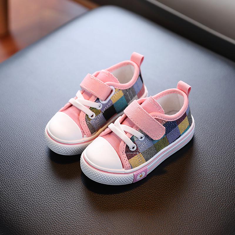Frühling/Herbst 2023 Kinder Britischer Stil Leinwand Skate-Schuhe - Rutschfest, Unisex, Niedrig geschnitten für Kleinkinder und Kindergarten