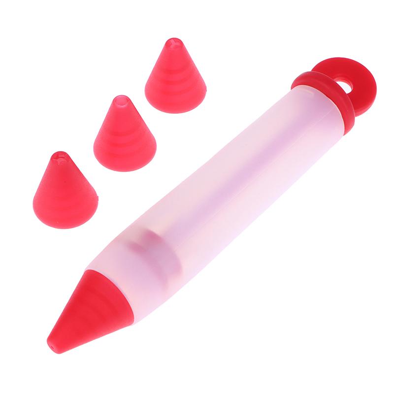 

Silicone Food Writing Pen Chocolate Decorating Tools Cream Cup Cake Mold Cream Cup Cookie Icing Piping Pastry Nozzles onesize
