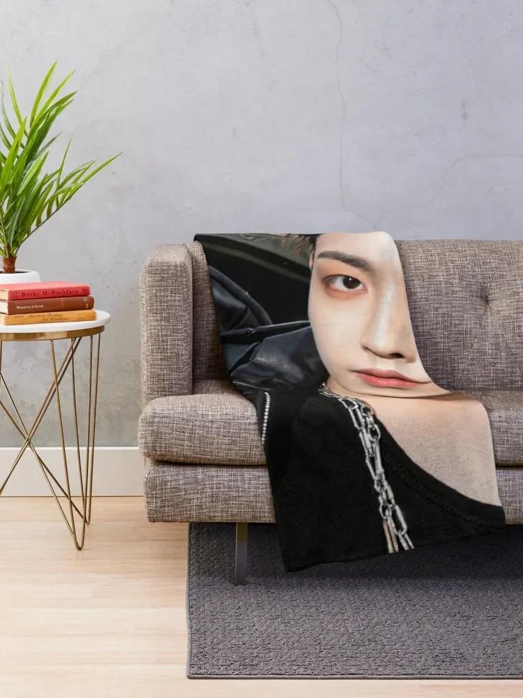 ATEEZ HONGJOONG "THE WORLD EP.1 : MOVEMENT GUERRILLA" Throw Blanket Thin Blanket Softest Blanket Soft Plaid