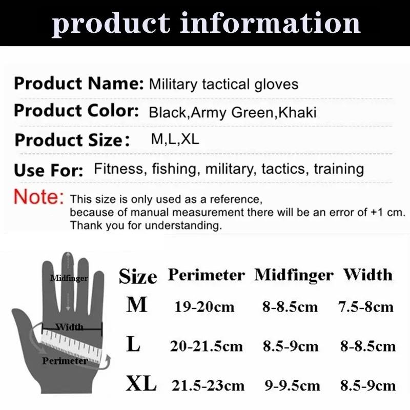 Outdoor Tactical Fingerless Gloves Hard Knuckle Paintball Airsoft Hunting Combat Riding Hiking Half Finger Gloves-