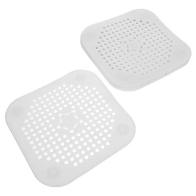 4Pcs Easy Clean Silicone Bathroom Floor Hair Catcher Kitchen Sink Drain Strainer Shower Bathtub Floor Drain Cover Filter