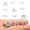 23 Styles Bowknot DIY Alloy Hollow Pendant Charm for Handmade Necklace & Bracelet