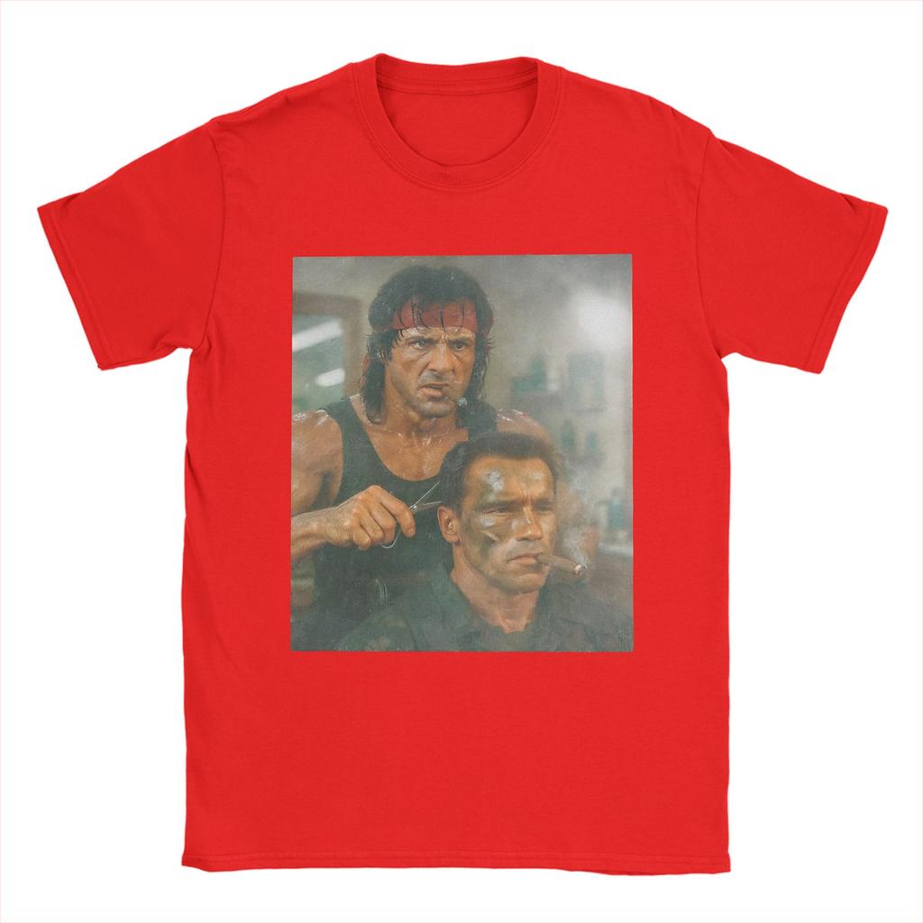Predator BarberJohn Rambos Cotton TShirt For Adult Summer TShirts Comfortable Hippie Tee Shirt Oversized Hot Sale Clothing