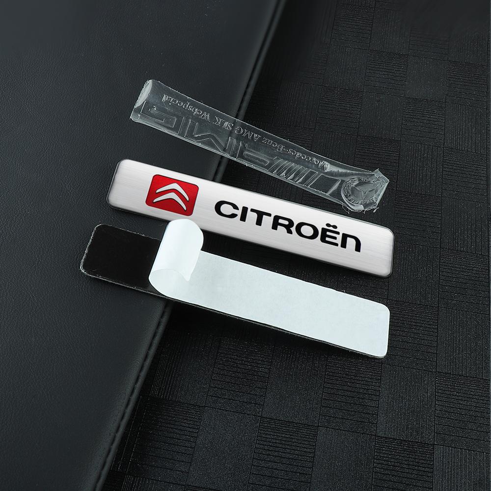 3D Aluminum Emblem Car Window Body Car Side Fender Decoration Stickers For Citroen Sport C3 C2 C5 Grand Picasso Auto Accessories