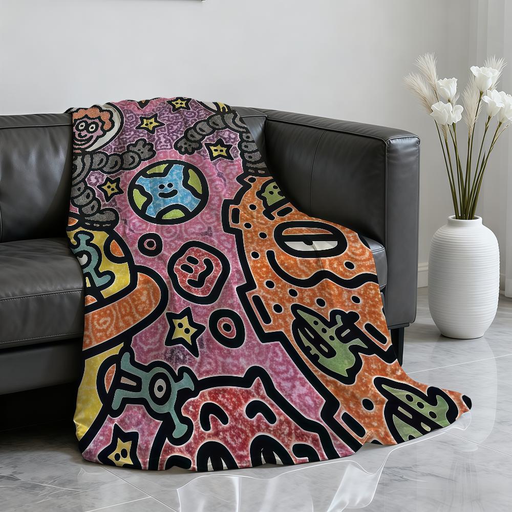 G Graffiti Art Mr D Doodle E Blanket Soft Throw Blanket for Home Bedroom Bed Sofa Picnic Travel Office Rest Cover Blanket Gift