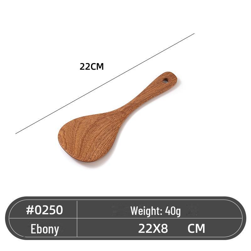 

Набор кухонных ложек из черного дерева: Лопатка с длинной ручкой, лопатка для жарки, набор кухонных принадлежностей. Plastic spatula