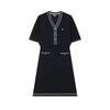 Modern Heritage V-Neck Short Sleeve Dress Women Dresses F11W421316FNV