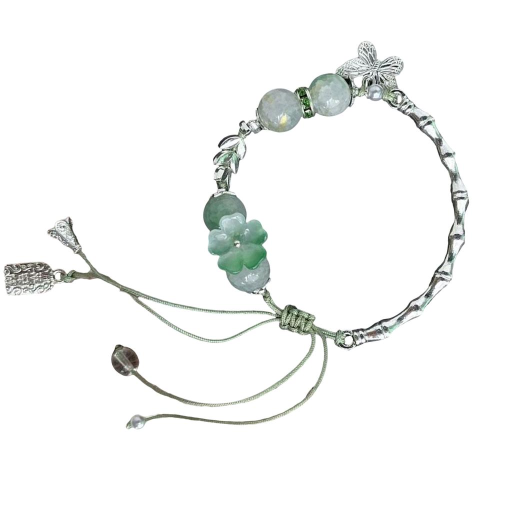 Elegant Oriental Bamboo Knot Bracelet for Women Featuring Serpent Wisdom Design and Premium Weaving Craft