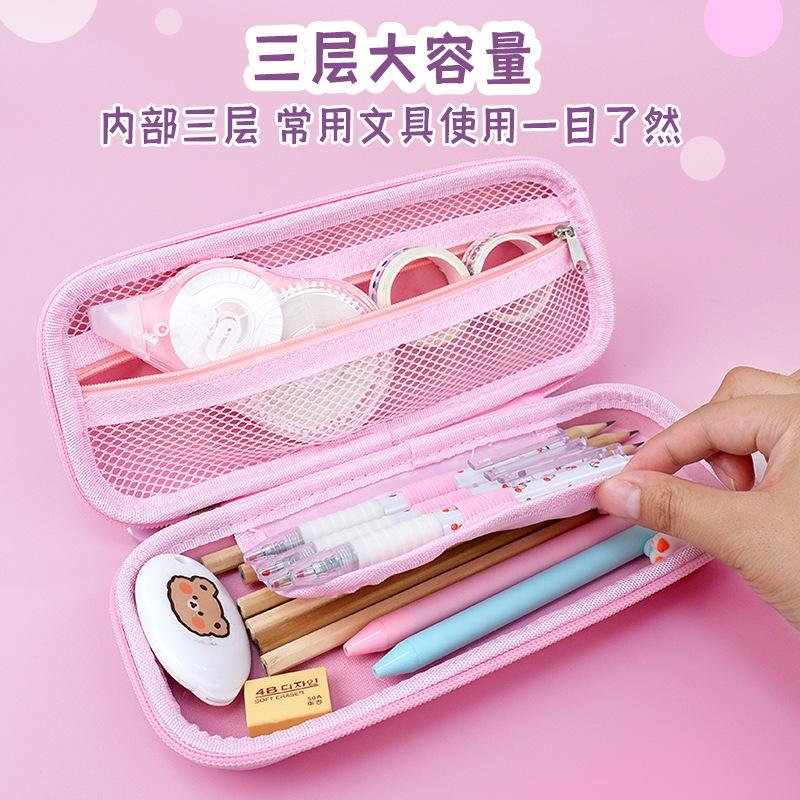 Cartoon Elementary School Children's Pencil Case 3D Three-dimensional Cute Male Female Stationery Box Large Capacity Creative