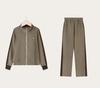 Spring Autumn 2025 Fashionable Two-Piece Sports Suit for Middle-Aged Women