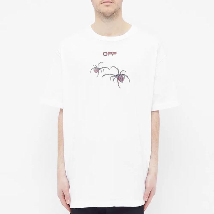 OFF-WHITE Oversized Fit Arachno Arrows T-Shirt White Men Streetwear OMAA038S201850010124