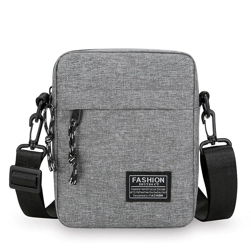 Simple Mini Crossbody Handbags Bag Men's Nylon Shoulder Side Bag for Men Messenger Phone Sling Bag Husband Chest Pack Wallet