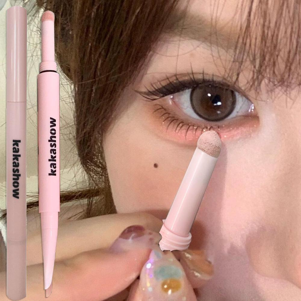 2 In 1 Glitter Matte Aegyosal Pen Brightening Highlight & Shadow Stick Dual End Eye Makeup Lying Silkworm Eyeliner Gel Pencil