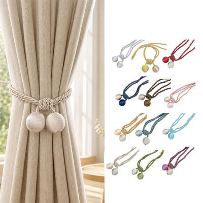 2Pcs Curtain Tiebacks Rope Decorative Handmade Tie Back Curtain Holdbacks Ropes for Living