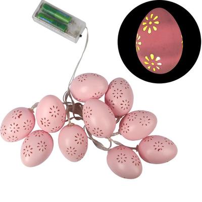 Decorative Pink LED Lights In the Shape of Easter Eggs