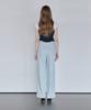 THEFRHT Striped Cotton Wide Pants (Blue)