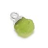 Peridot Rough Gemstone Handmade 925 Sterling Silver Jewelry Pendant 0.59" L6f58
