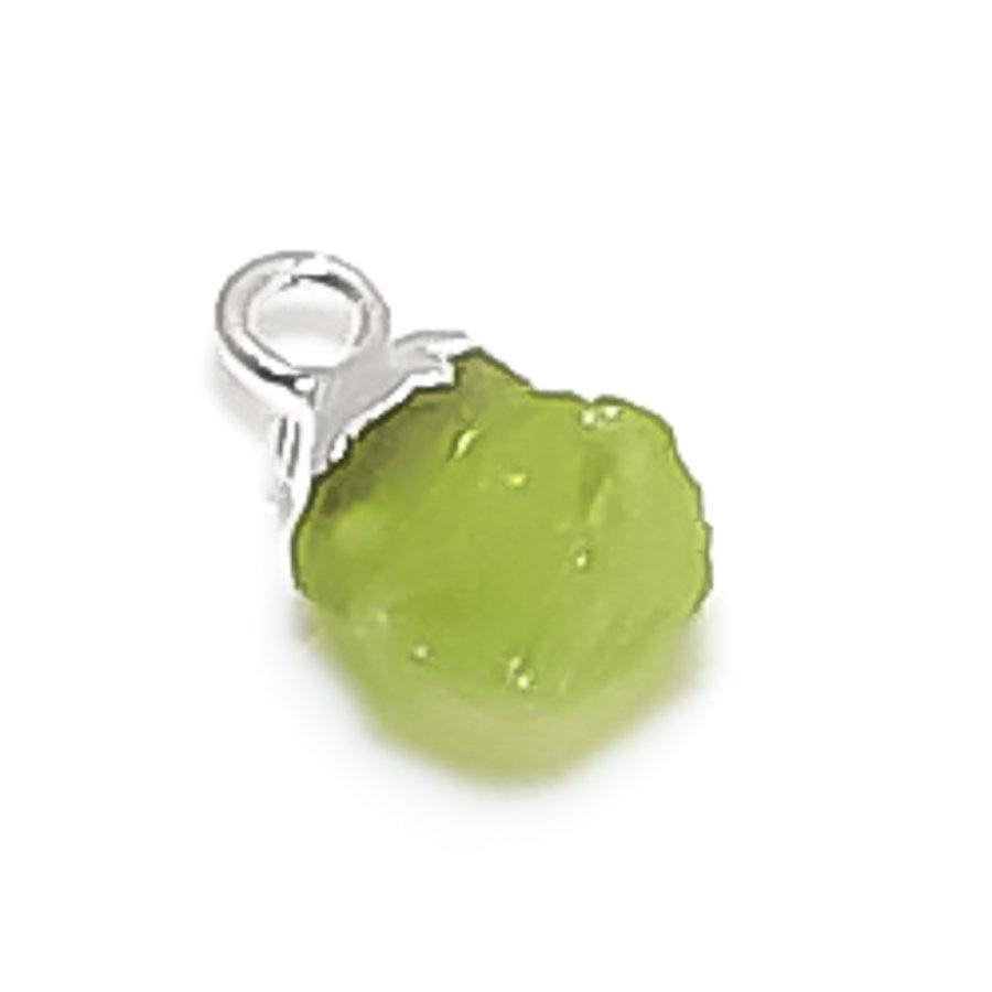 Peridot Rough Gemstone Handmade 925 Sterling Silver Jewelry Pendant 0.59" L6f58