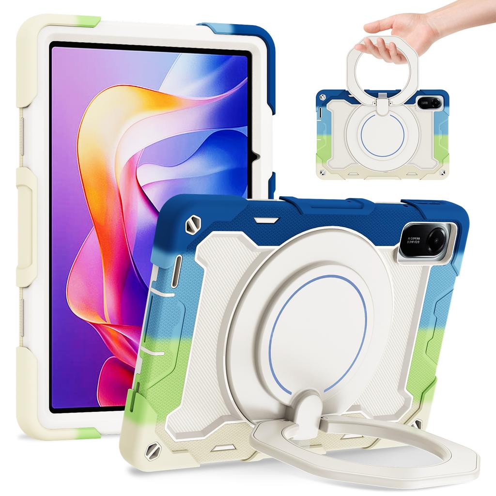 For Xiaomi Redmi Pad 2 Case with Kickstand PC + Silicone Shockproof Rugged Tablet Cover