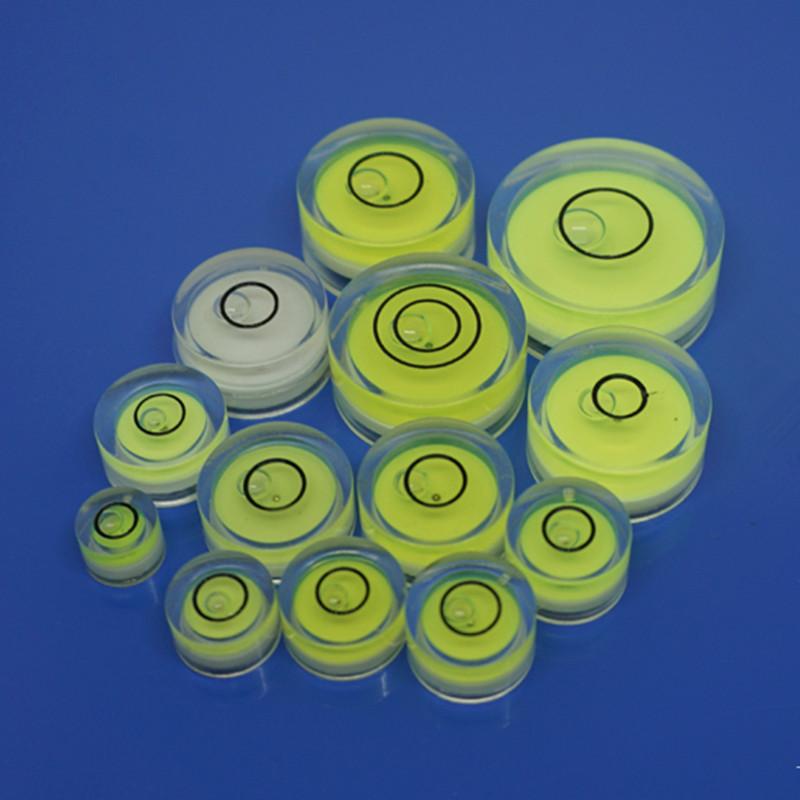 25mm * 10mm kruhová vodováha, 5 ks, vodováha, měřicí přístroje na bubliny, krabička na vodováhu