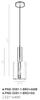 Lampa wisząca Sardo PND-5581-1-BRO+AMB Italux